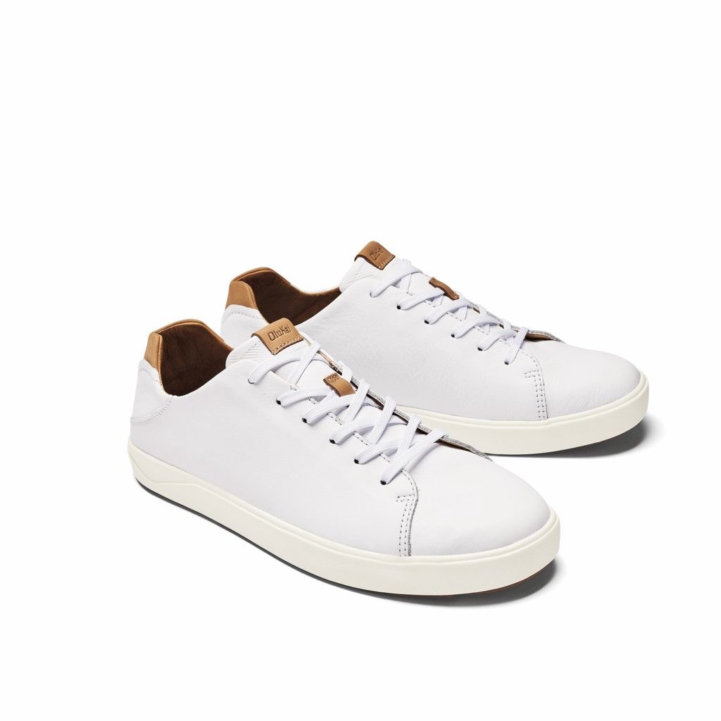 Zapatos Olukai Lae‘ahi Lī ‘Ili - Zapatillas Hombre Blancos 20786-295